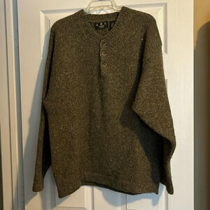 Men's Crewneck Sweater - Olive Green
